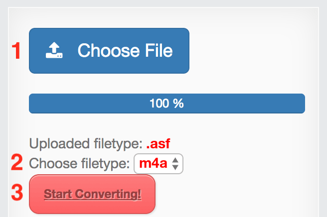 How to convert ASF files online to M4A